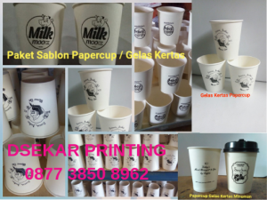 kursus sablon gelas cup minuman