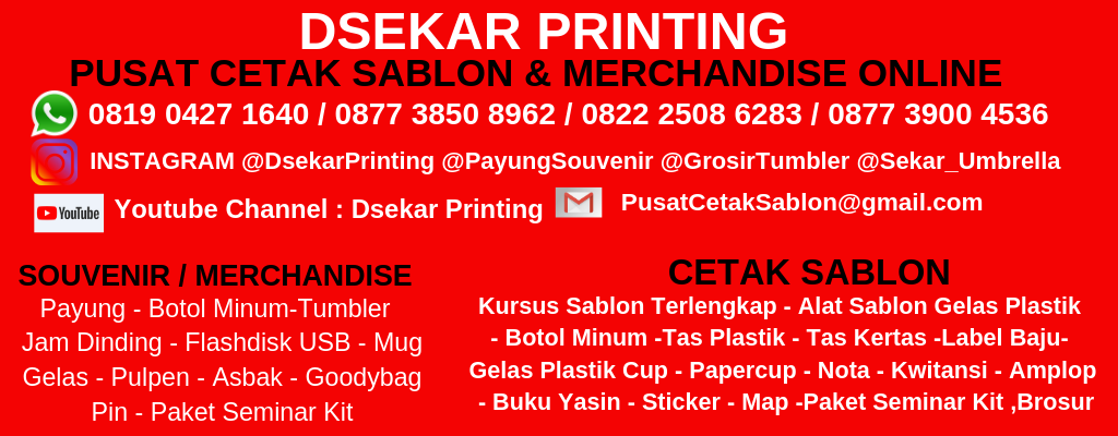 Dsekar Printing Cetak Sablon Merchandise